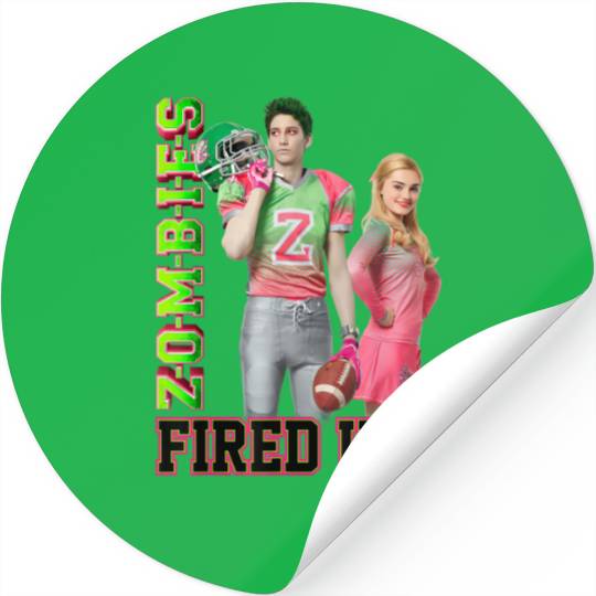 Disney Zombies Fired up T-Shirt Stickers