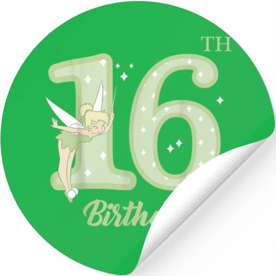 Disneyss Peter Pan 16th Birthday Tinkerbell Portrait Stickers