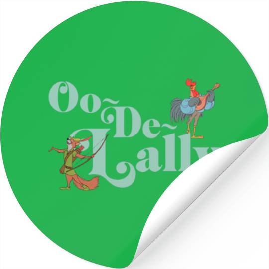 Disney Robin Hood Oo-De-Lally Iconic Quote Chest Text Logo Stickers