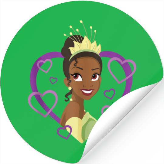 Disney Princess   Tiana Purple Heart Stickers