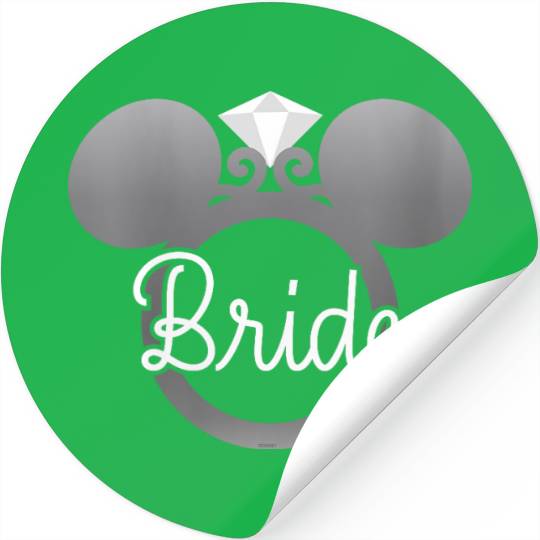 Womens Disney Mickey Mouse Diamond Wedding Engagement Ring Bride Stickers