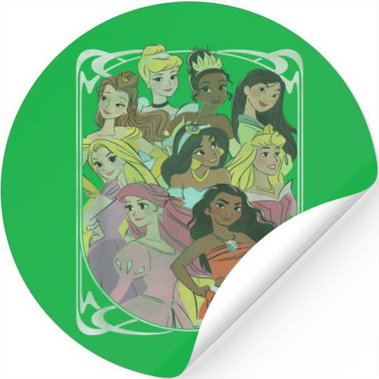 Disney Princess Royal Framed Group Portrait  T-S Stickers