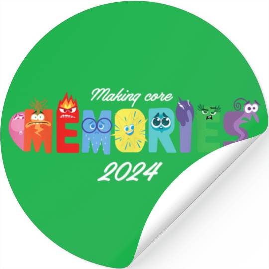 Disneyss And Pixarss Inside Out 2 Making Core Memories 2024 Stickers