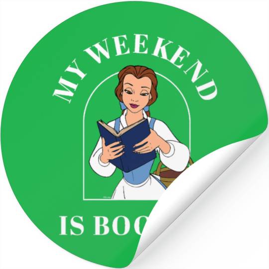 Disney Princess Belle My Weekend Is Booked Stickers
