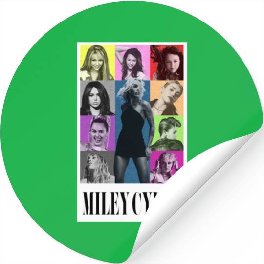 Miley Cyrus Eras Tour Shirt Flowers Stickers