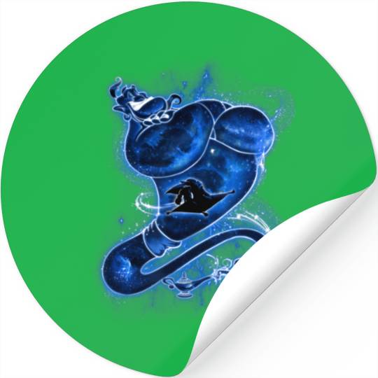 Disney Aladdin Gene Magic Silhouette Collage Stickers