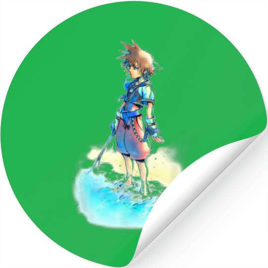 Disney Kingdom Hearts Sora Beach Sketch Stickers