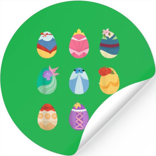 Disney Princess Easter Spring Nine Decorated Eas Stickers