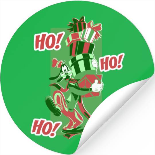Disney Goofy Ho Ho Ho Christmas Portrait Stickers