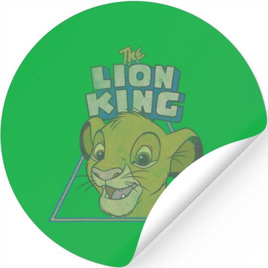 Disney Lion King Retro Cute Simba Face Stickers