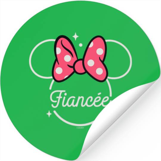Disney Minnie Mouse Fiancée Head Icon Magic Engagement Trip Stickers