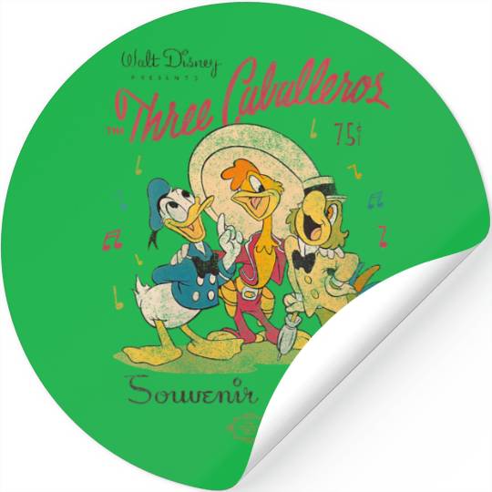 Disneyss The Three Caballeros Donald Duck Vintages Distressed Stickers
