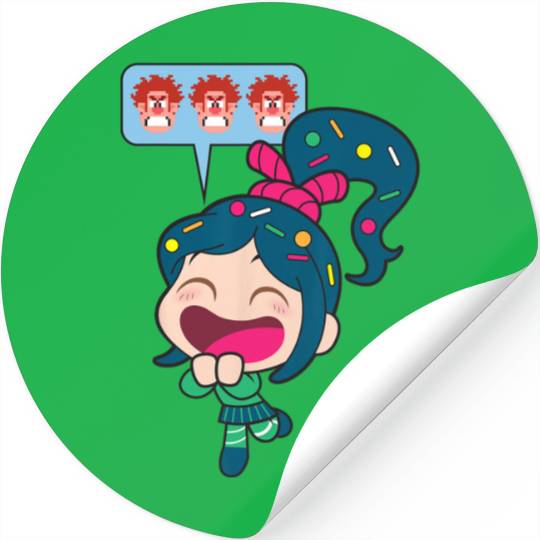 Disney Ralph Breaks the Internet Laughing Vanellope Stickers