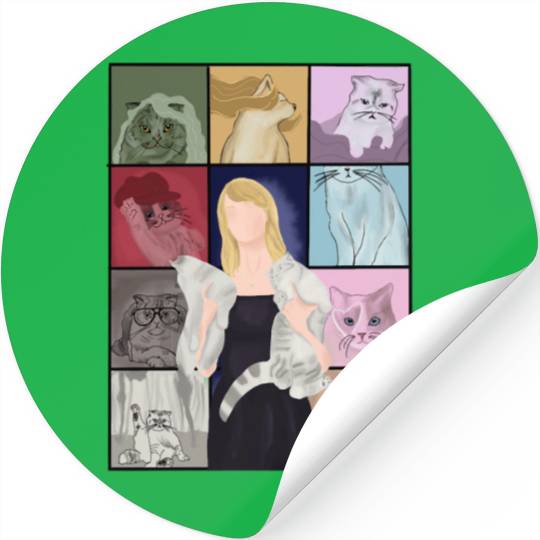 eras tour cats Stickers