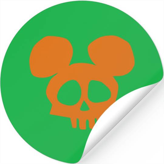 Disney Mickey Mouse Skull Halloween Stickers