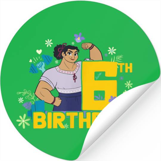 Disneyss Encanto Luisa 6th Birthday Flex Stickers