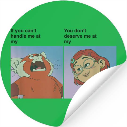 Disneyss Pixars Turning Red Mei Meme Handle Me Stickers