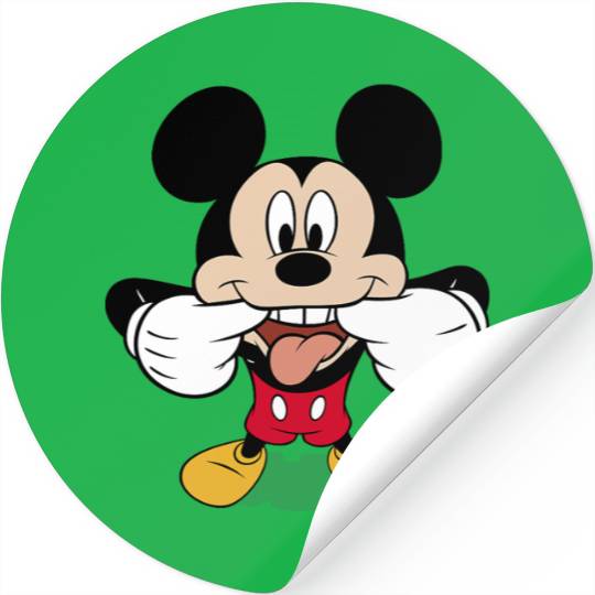 Disney Mickey Mouse Goofy Face Portrait Stickers