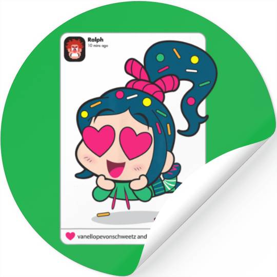 Disney Ralph Breaks the Internet Vanellope Likes Stickers