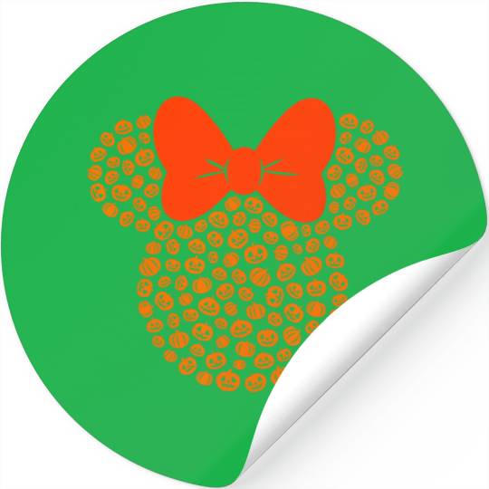 Disney Minnie Mouse Jack-O'-Lanterns Halloween Stickers