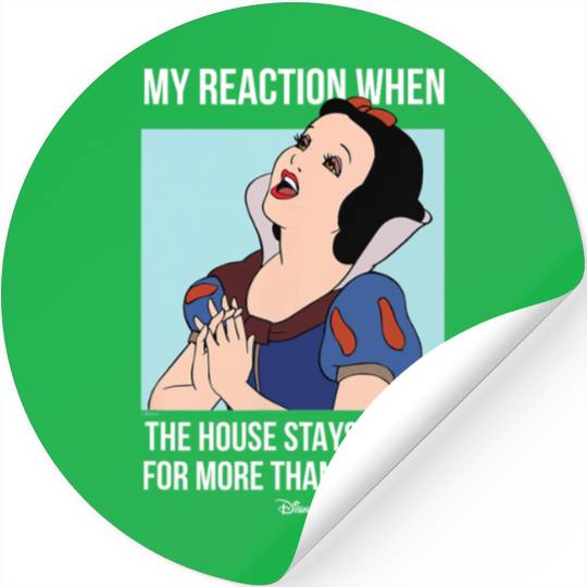 Disney Princess - Snow White House Stays Clean Meme Stickers