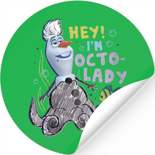 Disneyss Olaf Presents Ursula Costume Sketch Stickers