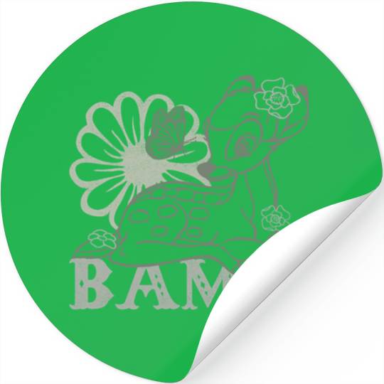 Disney Bambi Floral Outline Light Stickers