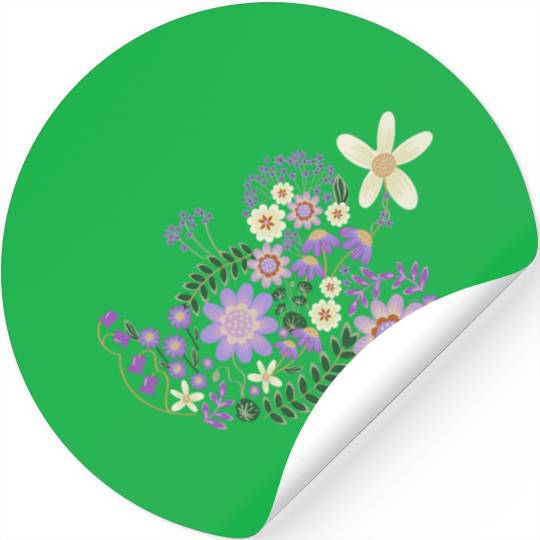 Disney Minnie Mouse Spring Flowers Botanical Floral Garden Stickers