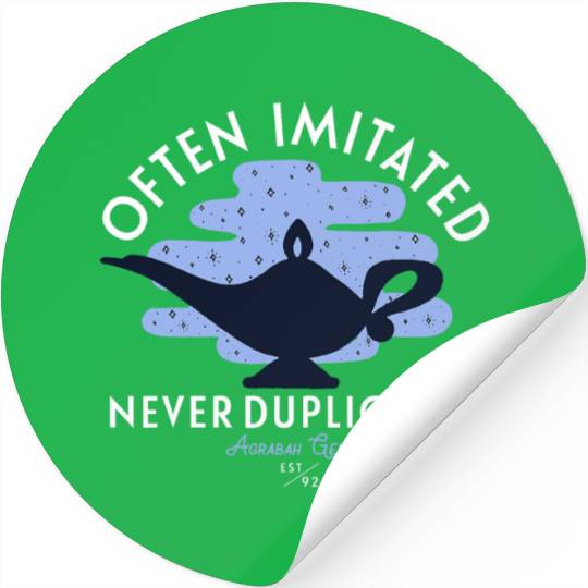 Disney Aladdin Genie Often Imitated Never Duplicated Stickers