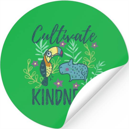 Disney Encanto Cultivate Kindness Floral Logo Stickers