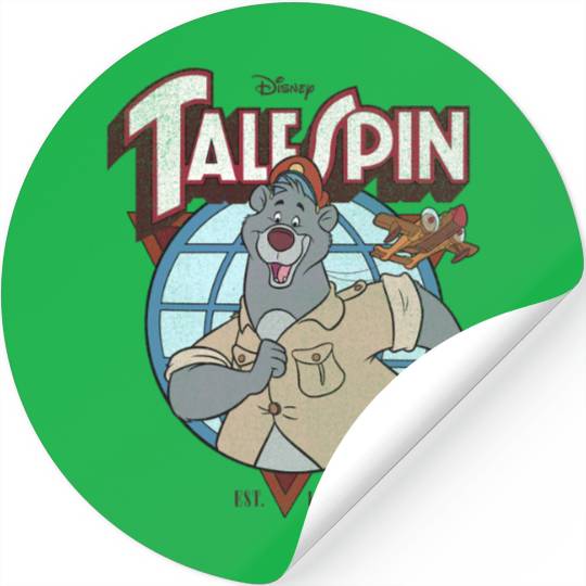 Disney TaleSpin Baloo Logo Stickers