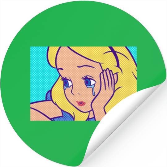 Disney Alice In Wonderland Alice Crying Sad Stickers
