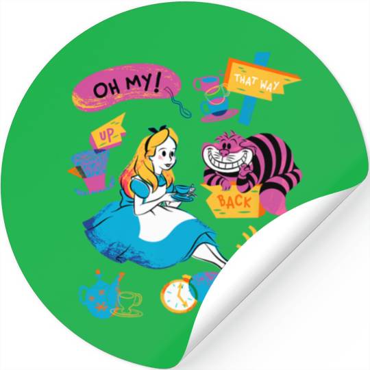 Disney Alice in Wonderland Oh My Tea Time Stickers