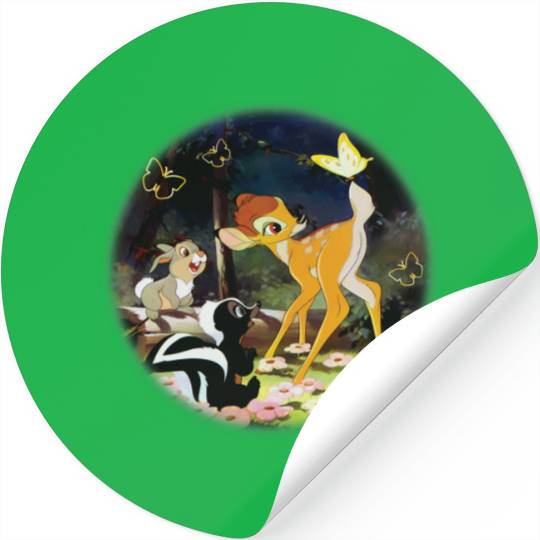 Disney Bambi Circle Stickers