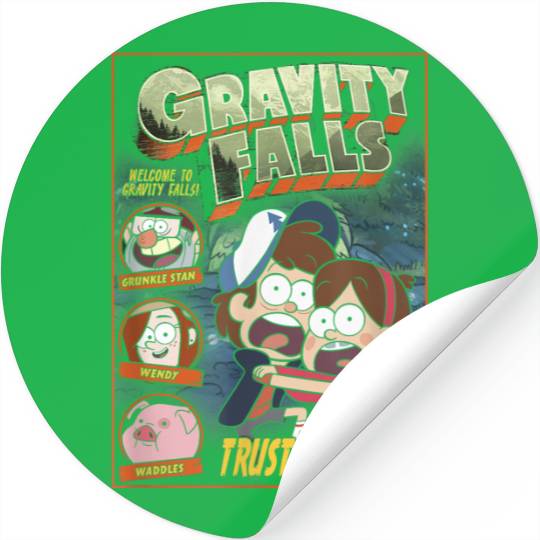 Disneyss Gravity Falls Trust No One Scared Dipper Mabel Stickers