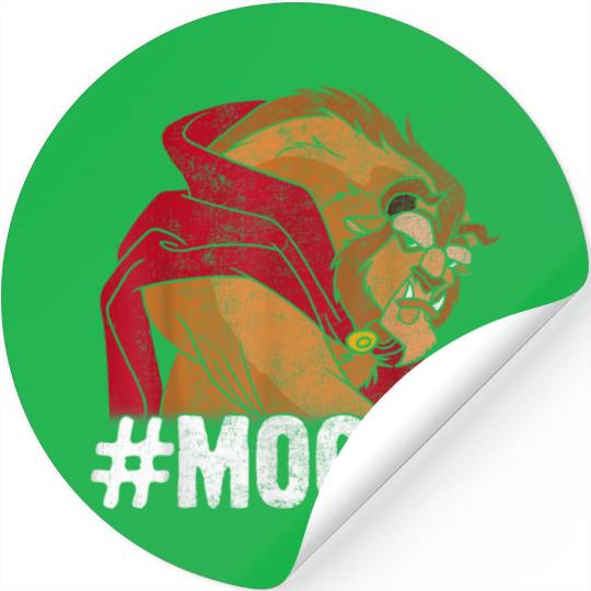 Disneyss Beauty And The Beast moody Beast Grumpy Portrait Stickers