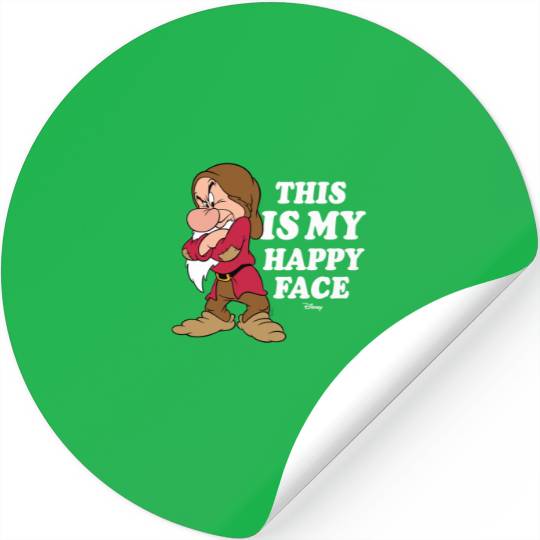 Disneyss Princess Snow White Grumpy Happy Faces Stickers