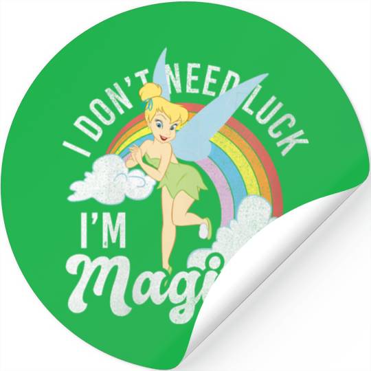Disneyss Peter Pan Tinker Bell St Patrick's Day I'm Magical Stickers