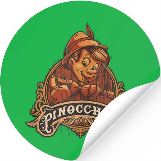 Disneyss Pinocchio Character Poster Stickers