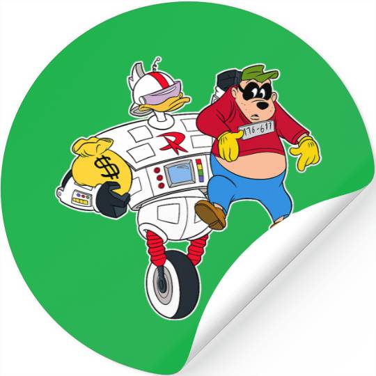Disney Gizmoduck and Beagle Boy DuckTales Stickers