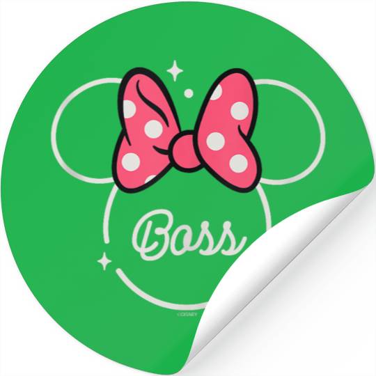 Disneyss Minnie Mouse Boss Head Icon Magic Employer Gift Stickers