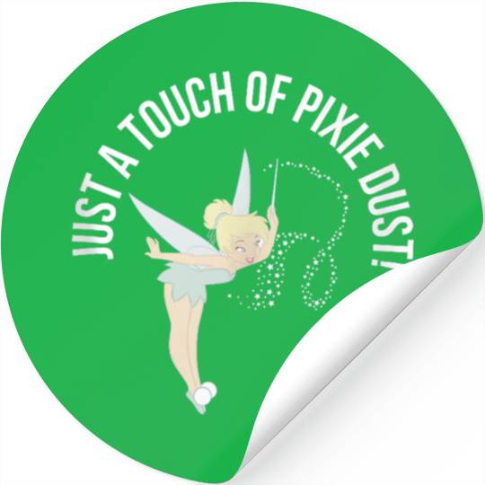 Disneyss Tinker Bell Just A Touch Of Pixie Dust Big Chest Logo Stickers