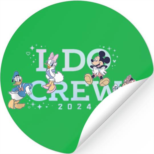Disney I Do Crew Wedding Bridal Shower Bachelorette 2024 Stickers