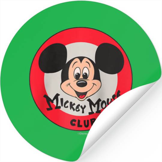Disney 100 Mickey Mouse Club Logo Color  D100 Raglan Baseball Tee Stickers