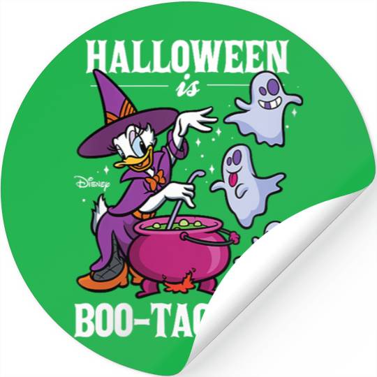 Disneyss Daisy Duck Halloween Is Bootacular Stickers
