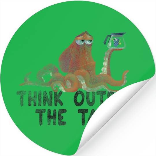 Disneyss Pixars Finding Dory Hank Think Outside Distressed Logo Stickers