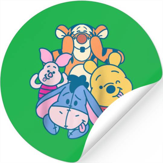 Disney Winnie the Pooh Team Raglan Baseball Tee Stickers