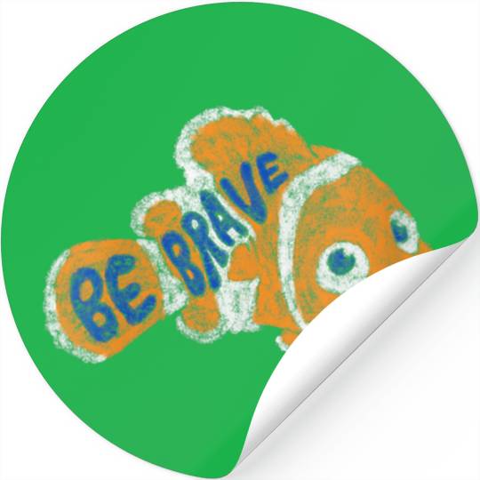 Disneyss Pixars Finding Nemo Be Bravesss Nemo Distressed Big Logo Stickers