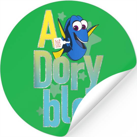 Disneyss Pixars Finding Dory Adoryble Happy Dory Chest Poster Stickers