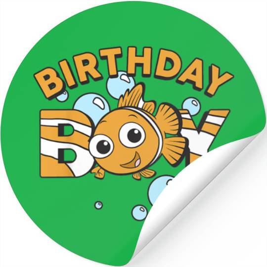 Kids Disneyss Pixars Finding Nemo Birthday Boy Cute Nemo Youth Stickers